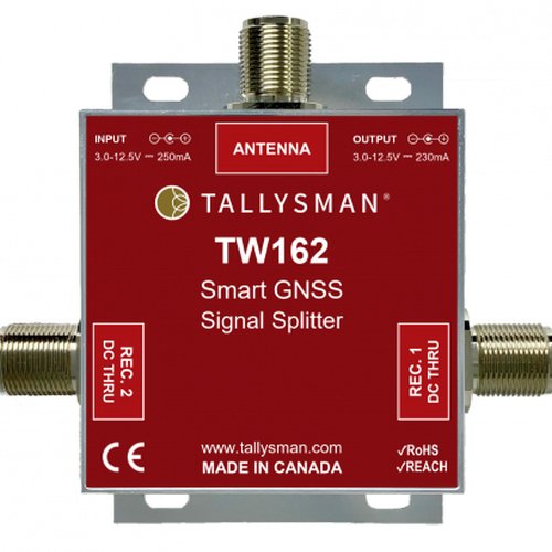 Tallysman TW162 1-to-2 Port Smart Power GNSS Signal Splitter