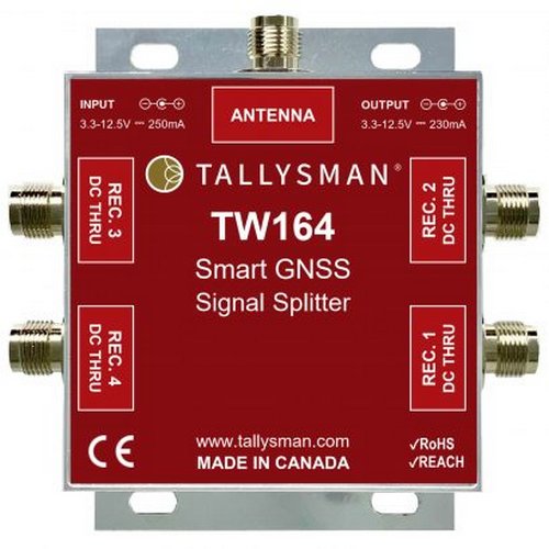 Tallysman TW164 1-to-4 Port Smart Power GNSS Signal Splitter