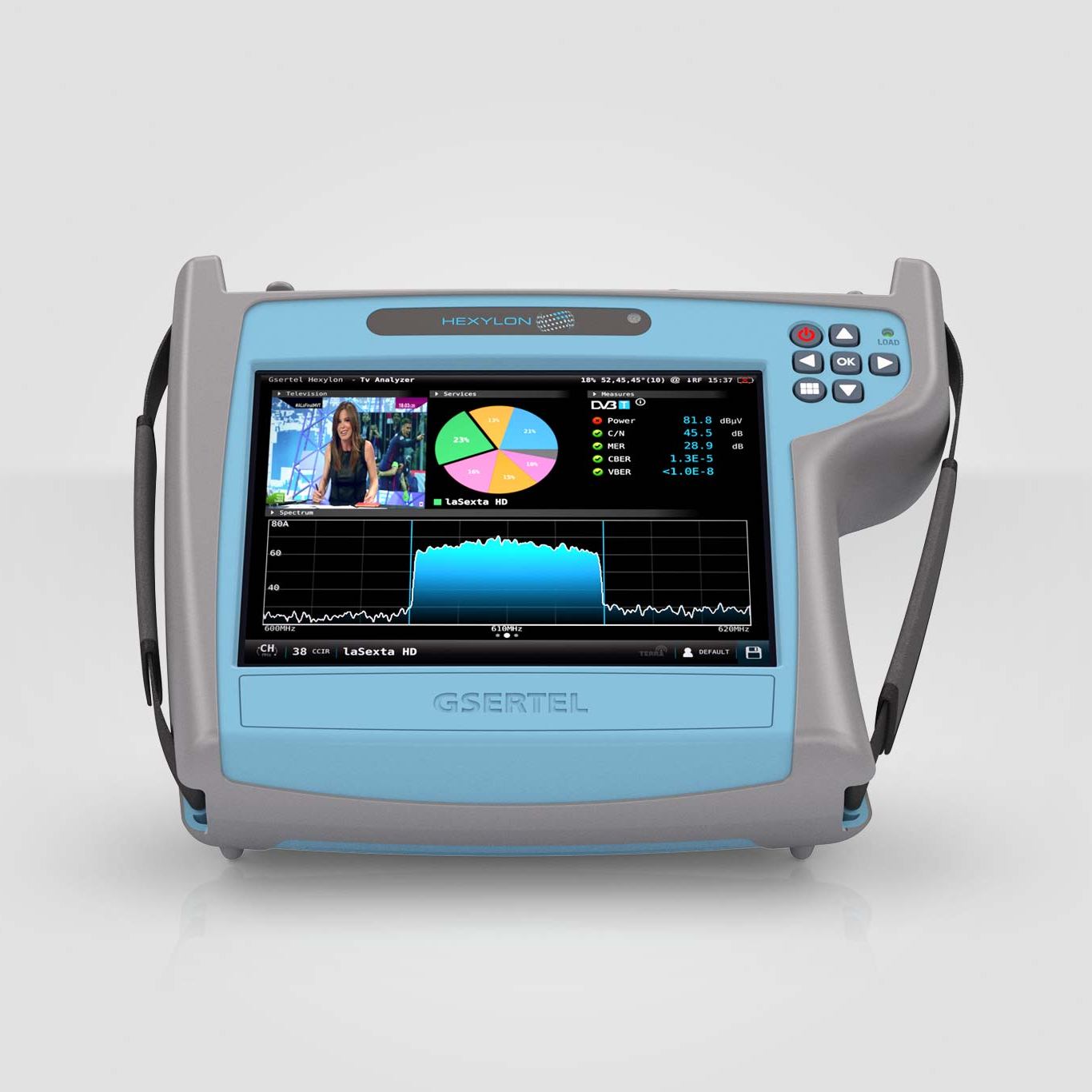 Hexylon 5G: measurement of 5G/4G TV & Radio signal